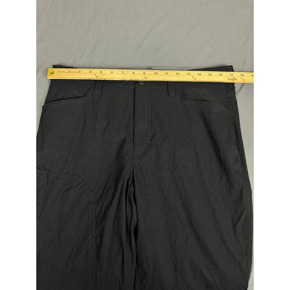 Eddie Bauer Mens Fleece Lined Tech Pants Black 34x32 Hiking Outdoor